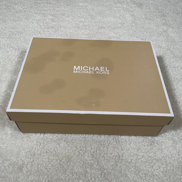 Michael Michael Kors Berkley T-Strap Sandals Heels Brown Leather Platform 10 - Picture 8 of 9